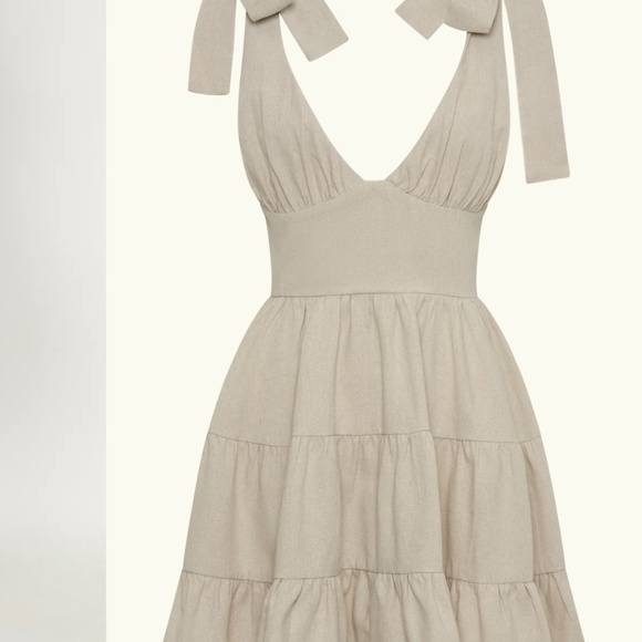 MESHKI Aurelia Linen Mini Dress - Picture 3 of 6